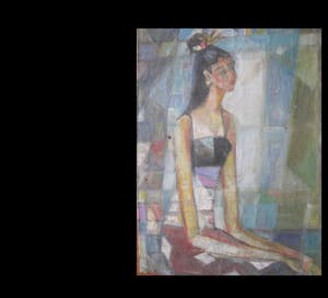 Niet of onleesbaar gesigneerd - Zittende vrouw kopen? Bied vanaf 10!