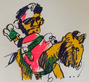 Herman Brood - Man op paard verkocht voor € 250!