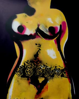 Herman Brood - Grote zeefdruk: Torso kopen? Bied vanaf 395!