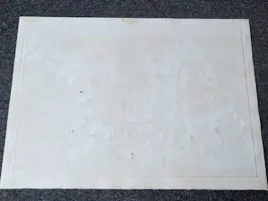 Hannes Postma - Grote handgekleurde reliëf Ets - 1966 - E.A. exemplaar "twee armlengten" kopen? Bied vanaf 58!