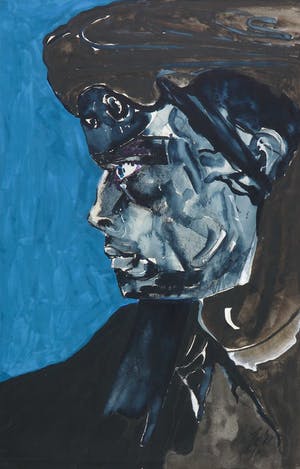 Jan Willem Maronier - Gemengde techniek op papier, Portret kopen? Bied vanaf 1!