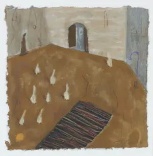 Liesbeth Rahder - Zeefdruk op geschept papier, Zonder titel - Ingelijst kopen? Bied vanaf 50!