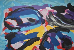 Karel Appel - 3 Faces like clouds. kopen? Bied vanaf 340!