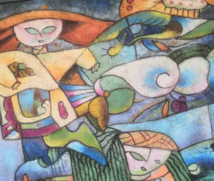 Bill Long - Acryl coconut paintings kopen? Bied vanaf 20!