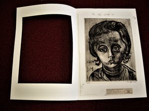 Hans van Efferen - Mooie 1975 zwart-wit Lino/Houtsnede "portret van Jim" gesigneerd kopen? Bied vanaf 32!