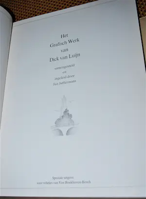 Dick van Luijn - [2 boeken] Het Grafisch Werk, genummerd, met prent & 1x met 4 houtgravures kopen? Bied vanaf 50!