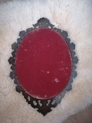 Brons (Onbekend) - Oud religieus icoon, Italiaanse Madonna met kind, achter convex glas kopen? Bied vanaf 49!