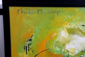 Charlotte Molenkamp - olieverf op doek: landschappelijk geel kopen? Bied vanaf 2200!