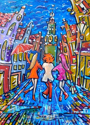 Elena Polyakova - Winkelen in Amsterdam, Kalverstraat kopen? Bied vanaf 115!