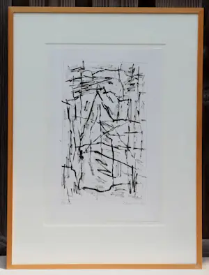 Buy Jan Schoonhoven - Ingelijste tekening - 1990 (nette lijst!)? Bid from 2500!