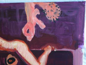 Peter Klashorst - Acrylverf op doek , “Monica Lewinsky” – 2018 – 60 x 105 cm kopen? Bied vanaf 350!