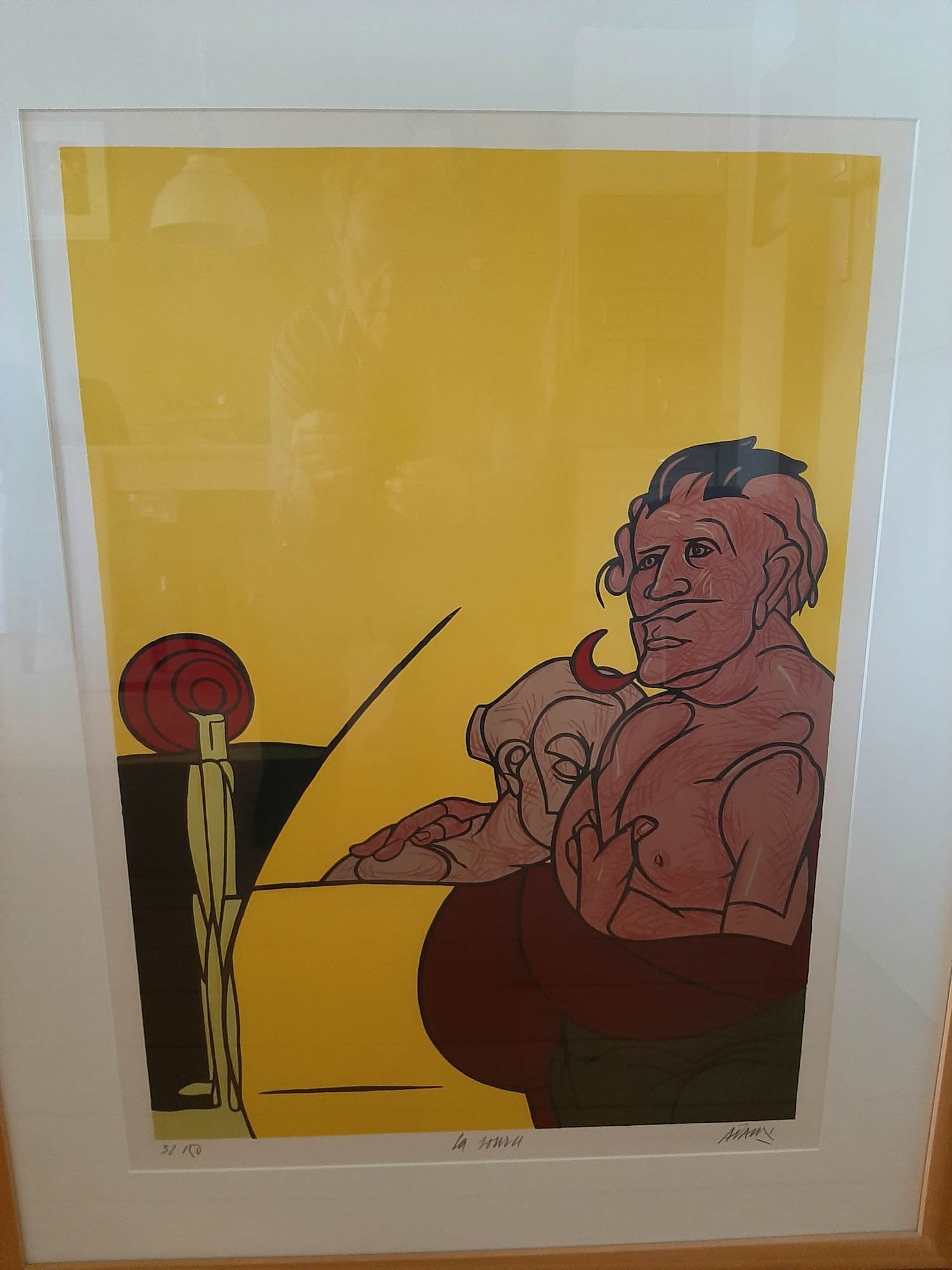 Valerio Adami - Zeefdruk, titel, La Source. Groot werk kopen? Bied vanaf 80!