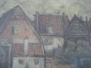 Henri van Daalhoff - 'Het oude hof aan het water' - pastel - 1950 kopen? Bied vanaf 150!