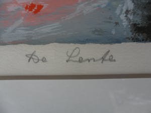 Wil van Leeuwen - Litho, De lente, Ingelijst kopen? Bied vanaf 45!