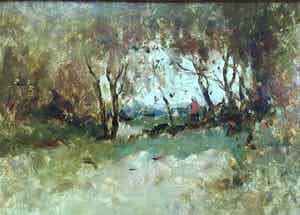 Aris Knikker - C4554-1 - Vrouw in bos verkocht voor € 125!