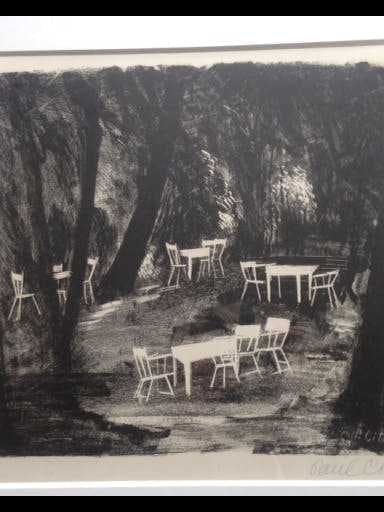 Paul Citroen - Wit tuinmeubel op open plek in het bos verkocht voor € 100!