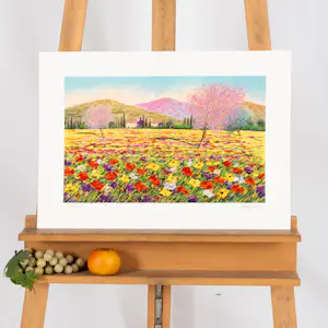 Mario Soave - Bloemenveld in de Lente kopen? Bied vanaf 40!