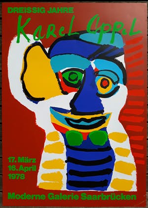 Karel Appel - Saarbrücken, zeefdruk kopen? Bied vanaf 75!