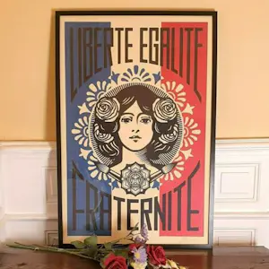 Buy Shepard Fairey - LIBERTÉ EGALITÉ FRATERNITÉ SIGNED OFFSET LITHOGRAPH? Bid from 1!