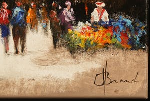 Henry Brand - Olieverf op doek, Stadsgezicht - Ingelijst kopen? Bied vanaf 50!