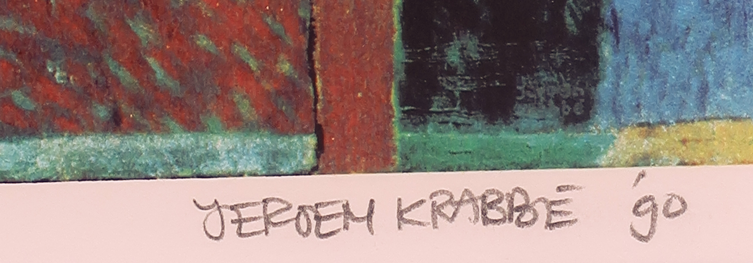 Jeroen Krabbe - Litho, Zomer - Ingelijst kopen? Bied vanaf 90!