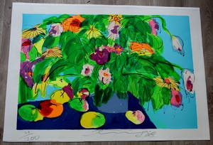 Walasse Ting - grote zeefdruk: vroege lente kopen? Bied vanaf 549!