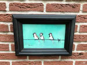 Henk Poeder - Drie Musjes op een draad verkocht voor € 45!