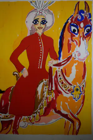 Kees van Dongen - houtgravure - Aladdin à Cheval - 1955 kopen? Bied vanaf 50!
