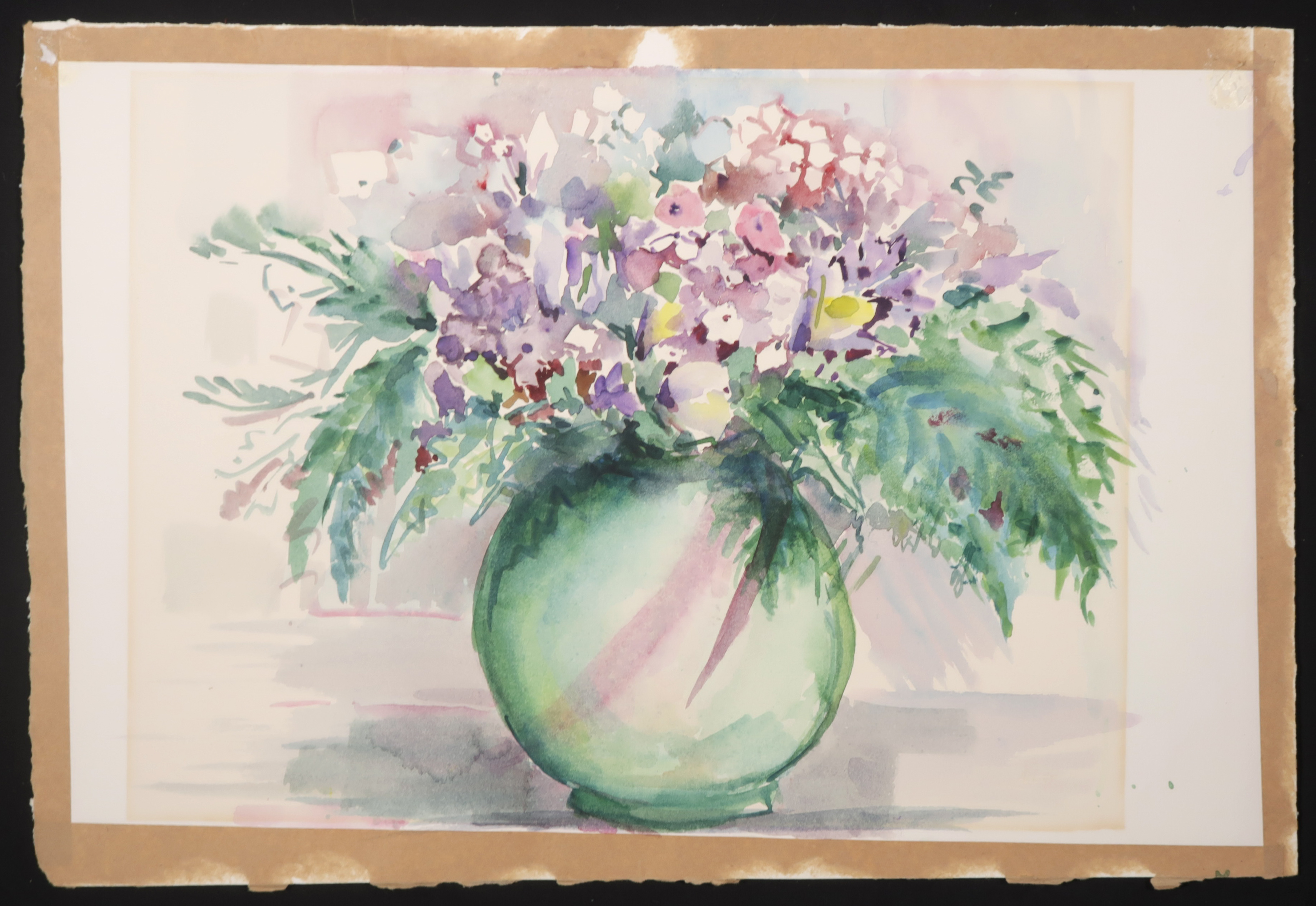 Niet of onleesbaar gesigneerd - Aquarel, Bloemen kopen? Bied vanaf 1!