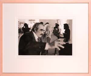 Ad Petersen - Foto van Jean Tinguely - Ingelijst verkocht voor € 35!