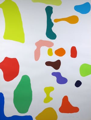 Kees de Goede - Zeefdruk, OMAGH.98 (PULSE 0) - Ingelijst (Zeer groot) kopen? Bied vanaf 500!