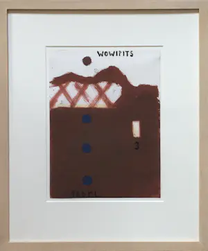 Reinier Lucassen - ‘Wowipits’ - gemengde techniek op papier - 1986 kaufen? Bieten Sie von 375!