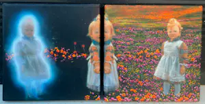 Anya Janssen - Olieverf op doek: 'Life in duplicate III' - 2002 kopen? Bied vanaf 299!