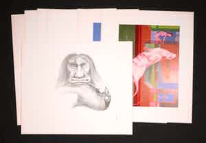 Melle Oldeboerrigter - Portfoliomap met 14 litho's, Melle verkocht voor € 35!