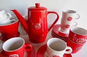 Nicolai Carels - Voor Douwe Egberts - Design Koffieservies - Gemerkt- PRIJS VERLAAGD kopen? Bied vanaf 39!