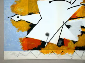 Georges Braque - L'oiseau jaune- 1959 - Originele litho - In de plaat gesigneerd - Mourlot kopen? Bied vanaf 120!
