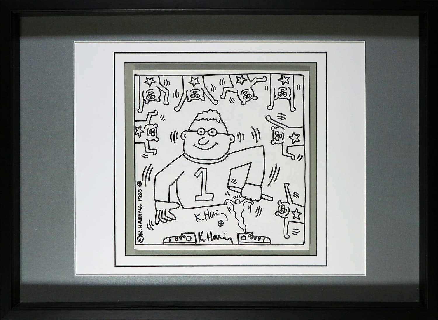 Keith Haring - Gesigneerd kleurboek - Ingelijst kopen? Bied vanaf 1!