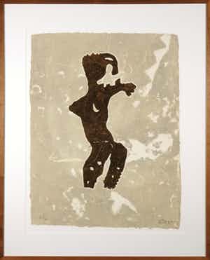 Alexander Vogels - Carborundum, Les gardiens du temple III- Ingelijst (Groot) verkocht voor € 100!