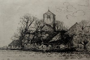 Herman Heuff - Ets: Kerkje te Spaarnwoude kopen? Bied vanaf 45!