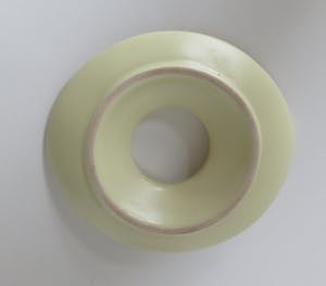 Potterie De Driehoek - Vijf fifties platelen staplbare eierdoppen in pastel kleur kopen? Bied vanaf 25!