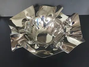 Niet of onleesbaar gesigneerd - Rvs fruitschaal kopen? Bied vanaf 1!