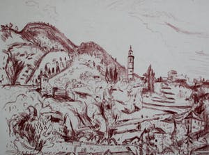 Jan Wiegers - Jan Wiegers - Alpenlandschap rond Intragna, handgesigneerde litho kopen? Bied vanaf 75!
