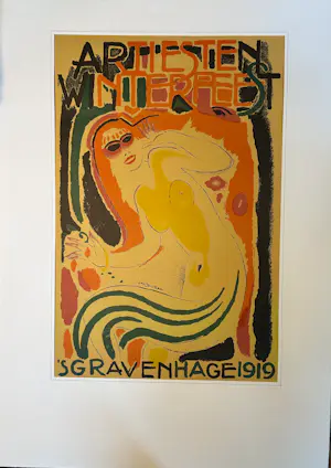 Jan Sluijters - Artiesten Winterfeest 's Gravenhage 1919 kopen? Bied vanaf 1000!