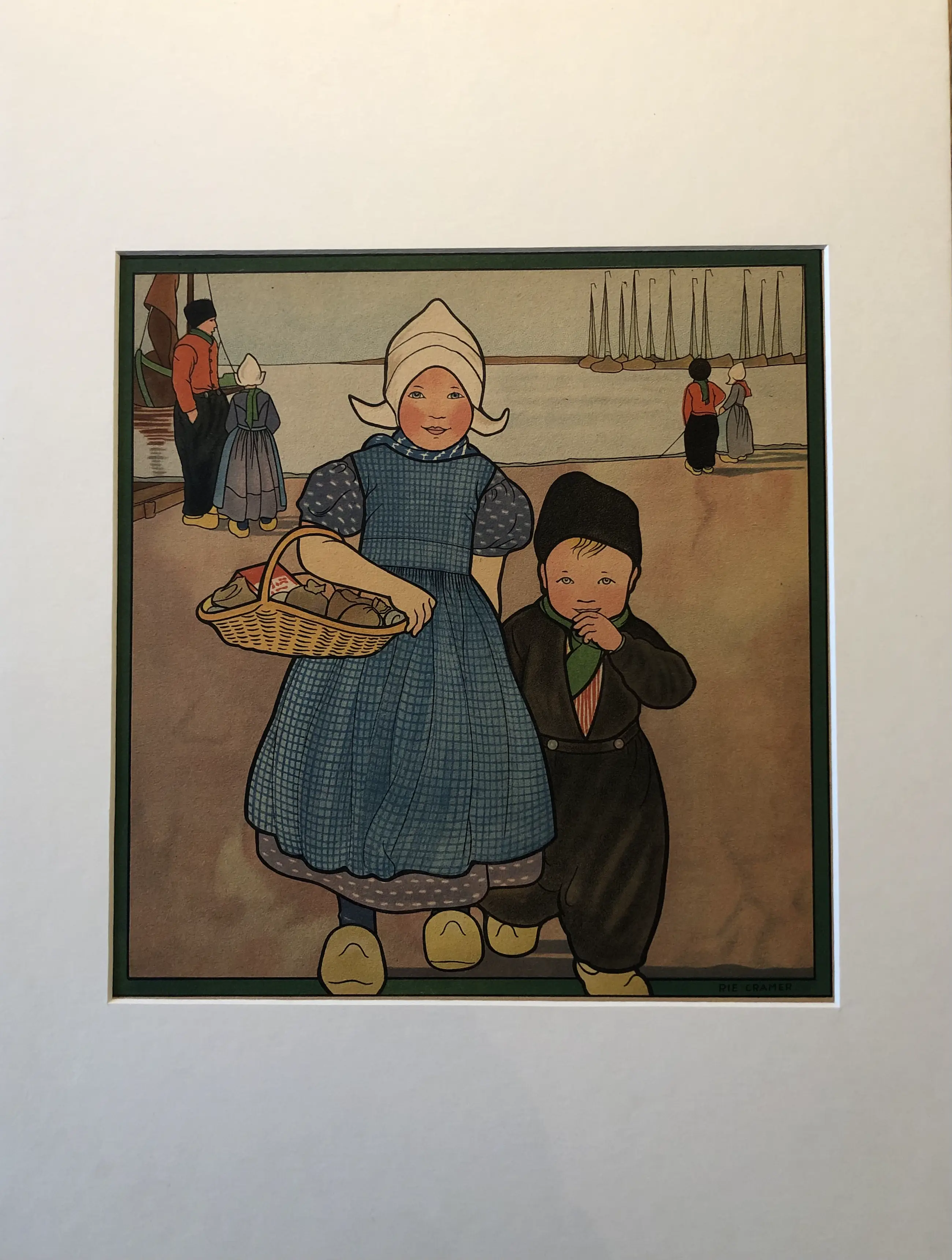 L780洋書古書 1920年代　希少な北欧アンティーク絵本　RIE CRAMER Rie Cramer - Lot of three lithographs (ca. 1920
