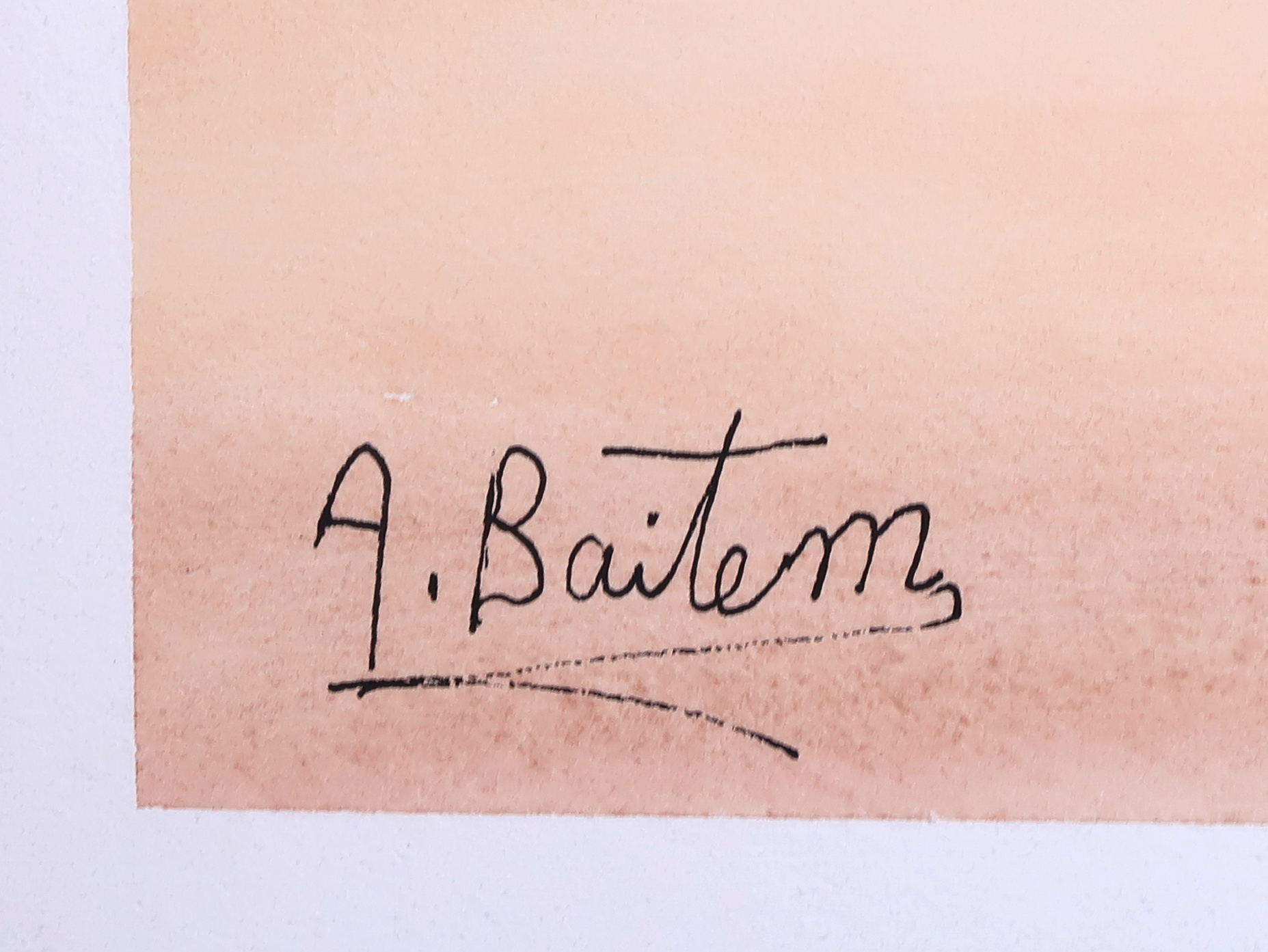 Niet of onleesbaar gesigneerd - Aquarel, Woestijnstad kopen? Bied vanaf 1!