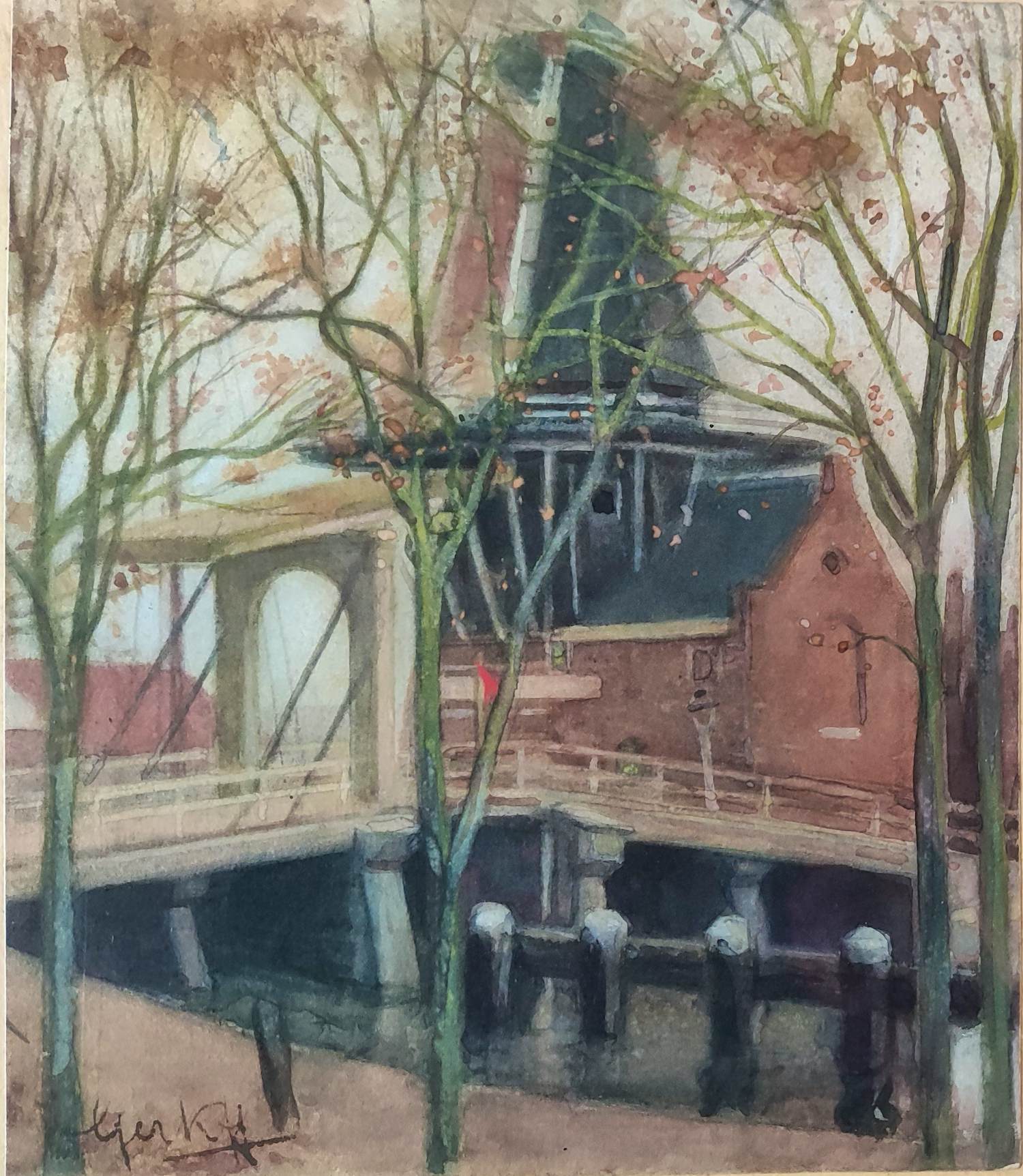 Gerard Kerkhoff - Voormalige molen "de Adriaan" (Haarlem) kaufen? Bieten Sie von 45!