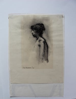 Kees Buurman - tekening : dame - 1960 kopen? Bied vanaf 35!