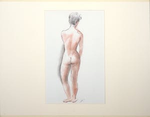 Jan Sluijters (jr.) - Potloodtekening, Staand naakt kopen? Bied vanaf 1!