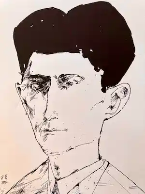 Horst Janssen - Franz Kafka - Signierte Orig. Zinkographie von 1967 verkauft für € 79!
