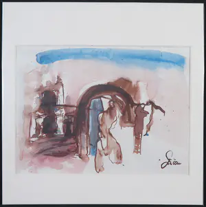 Franscz Witte - Aquarel, Zonder titel kopen? Bied vanaf 1!